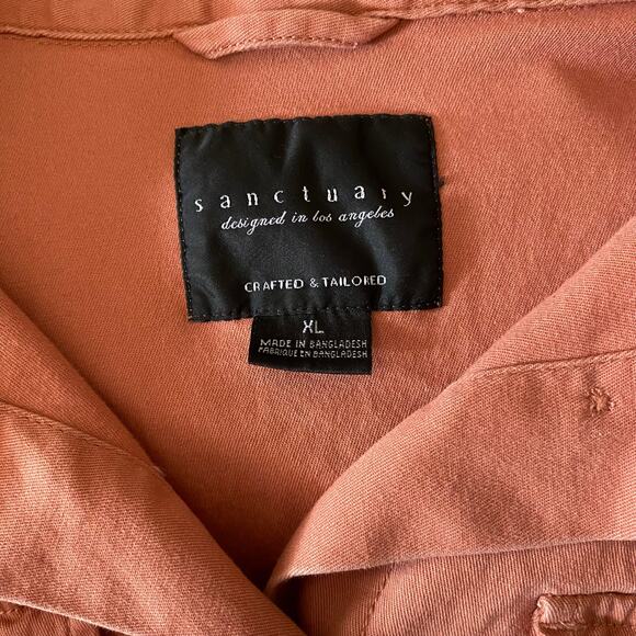 Sanctuary Anthro Safari Button Front Utility Cargo Shacket Jacket SZ XL Field - Picture 3 of 7